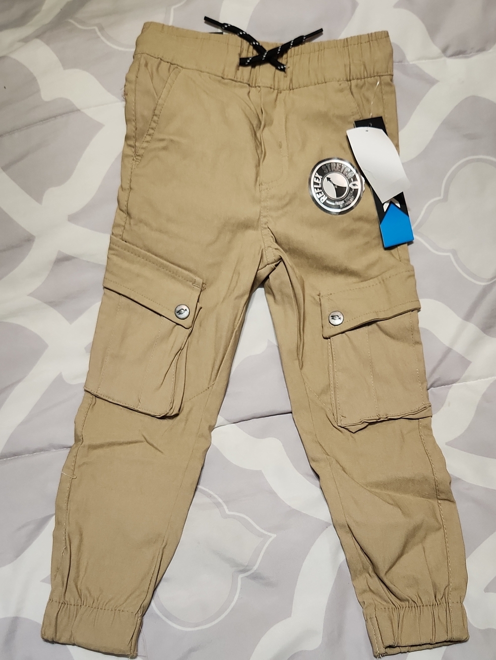 Hawk Khaki Cargo Jogger Pants
